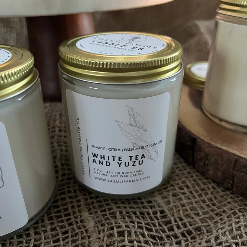 Lazuli Farms-White Tea and Yuzu Candle