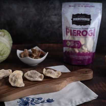 Pierogerie-Organic Sauerkraut and Portobello Mushroom Pierogi
