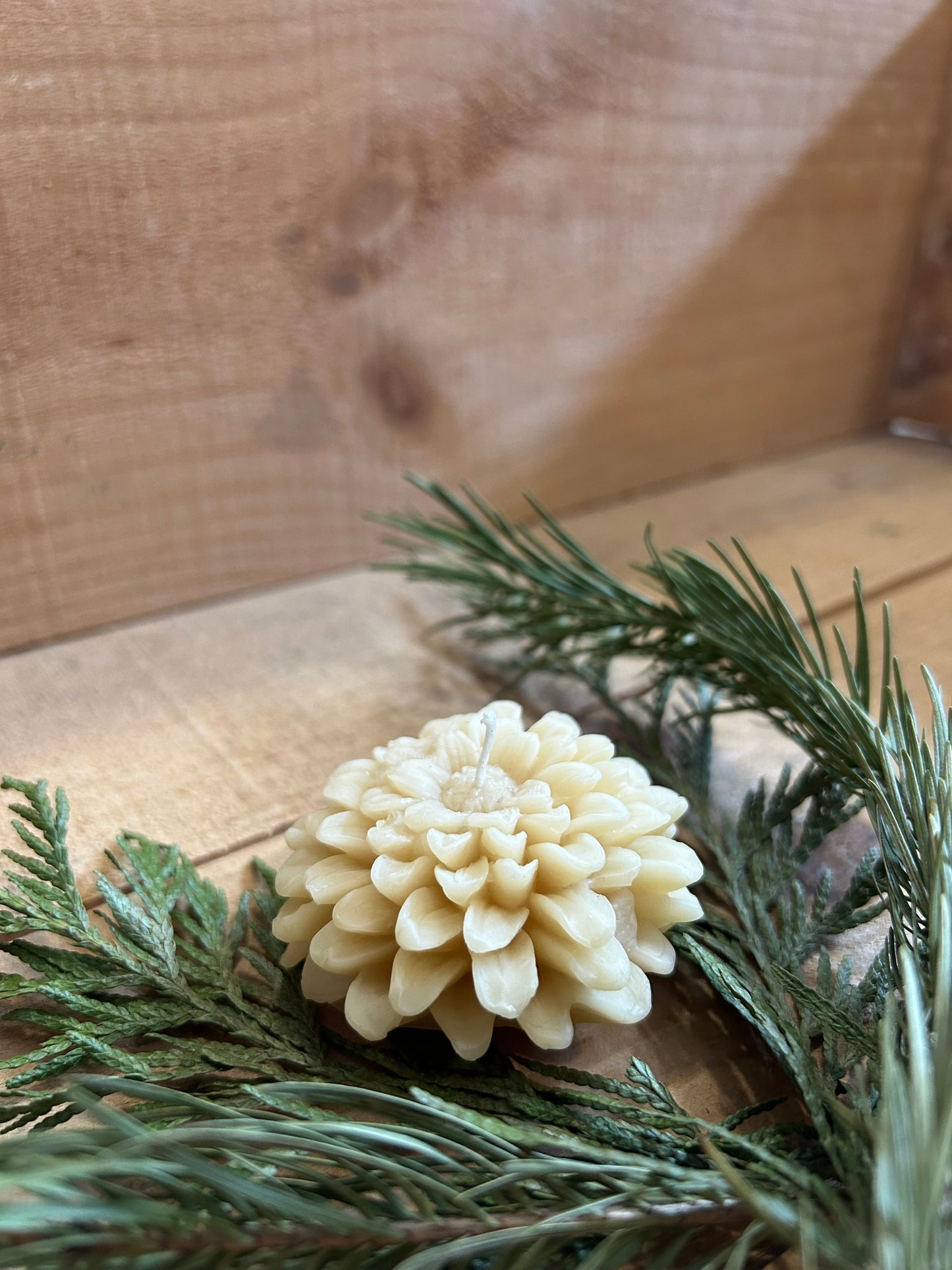Flower Beeswax Candle