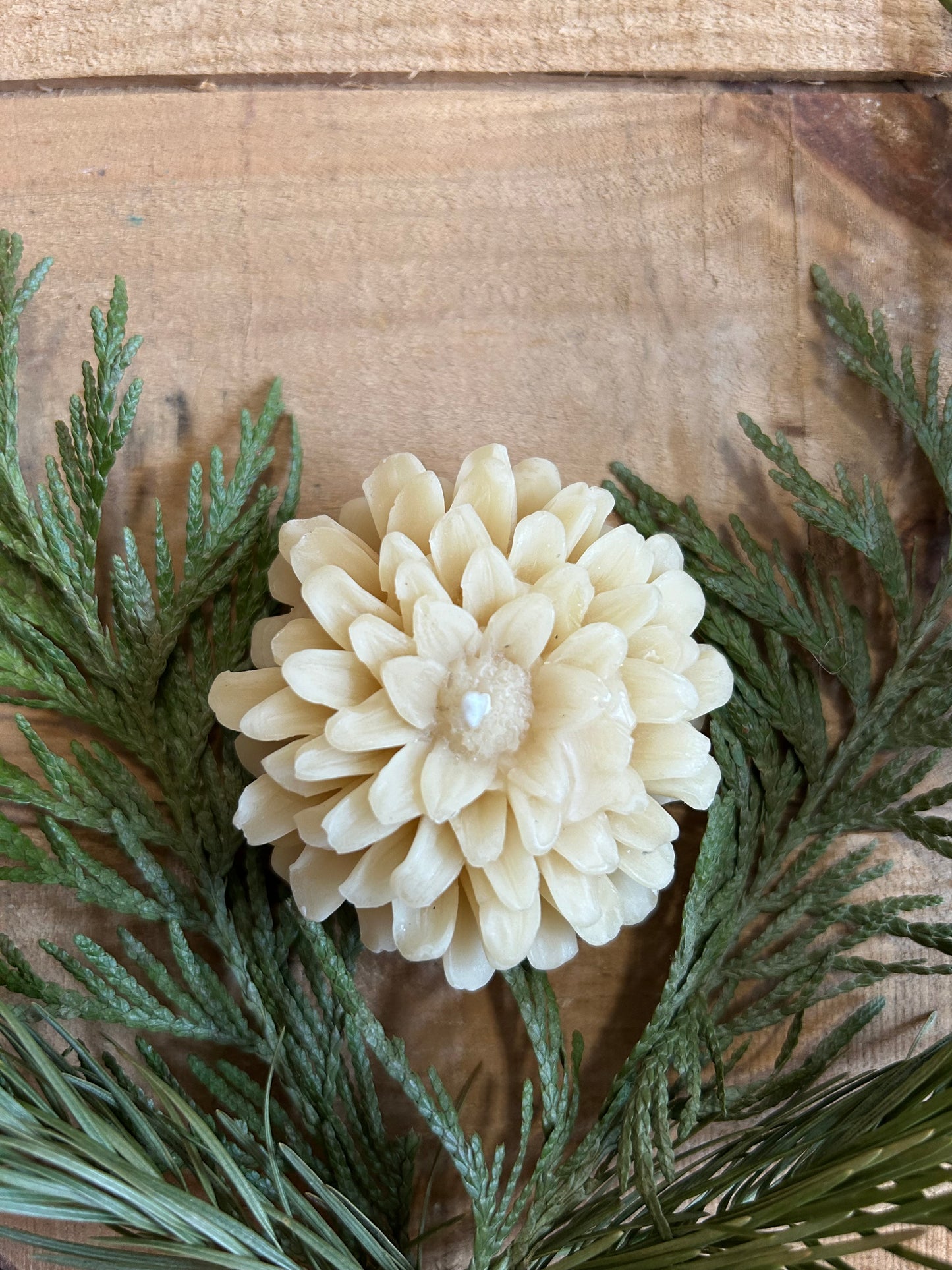 Flower Beeswax Candle